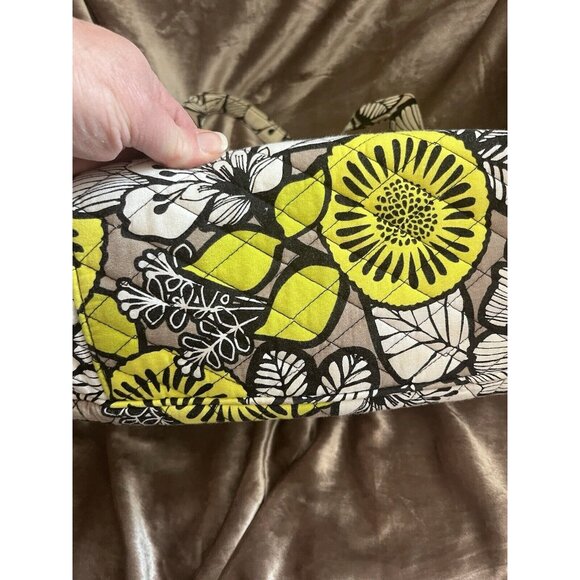 Vera Bradley Retired Emily Satchel Citron Quilted Shoulder Purse NICE SEE PHOTOS - Picture 15 of 16